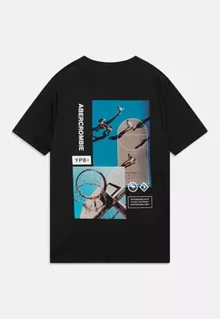 Футболка PHOTOREAL ACTIVE TEE Abercrombie & Fitch, темно-серый