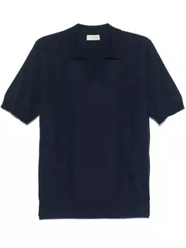 Футболка Piacenza Cashmere вязки пуантеллами, синий