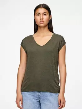 Футболка Pieces Billo, зеленый