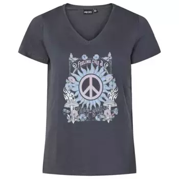 Футболка Pieces Gabriella, серый