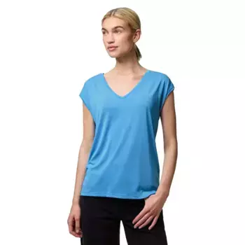 Футболка Pieces Kamala short sleeve v neck, синий