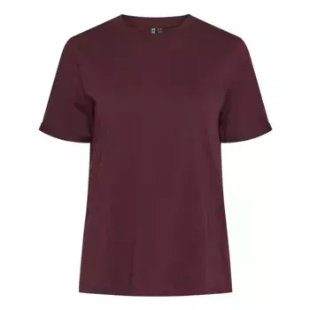 Футболка Pieces Ria Fold Up Solid, красный