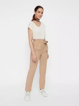 Футболка Pieces Shirt Billo, цвет Creme/Gold