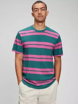 Футболка пике из натурального хлопка. Gap, зеленый