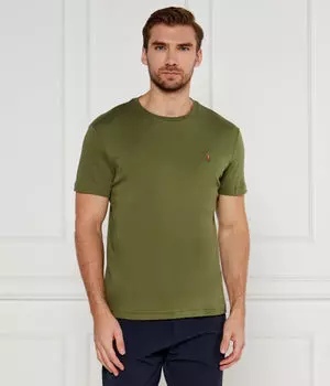 Футболка Пима Custom slim fit Polo Ralph Lauren, хаки