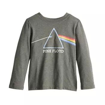 Футболка Pink Floyd с рисунком для маленьких мальчиков и девочек Licensed Character, цвет Medium Gray Heather
