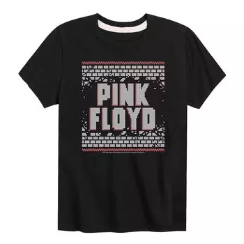 Футболка Pink Floyd The Wall с праздничным рисунком для мальчиков 8–20 лет Licensed Character, черный