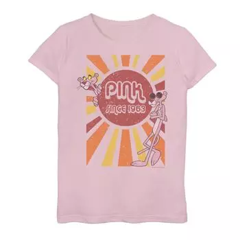 Футболка Pink Panther Pink с 1963 года для девочек 4–16 лет Licensed Character