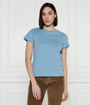 Футболка Pinko Bussolotto Regular Fit, голубой