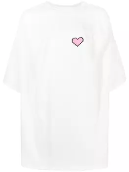 Футболка Pixel Heart Natasha Zinko, белый