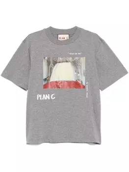 Футболка Plan C Tenda Che Vola с принтом, серый