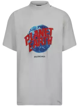 Футболка Planet Earth BALENCIAGA, белый