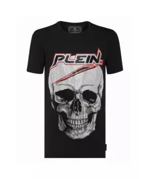 Футболка платинового кроя S Philipp Plein, черный