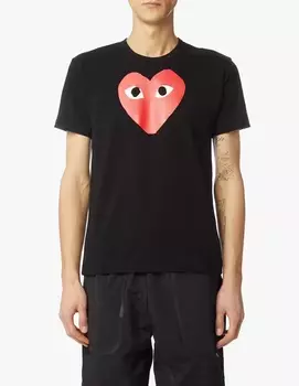 Футболка Play с логотипом «большое сердце» Comme des Garons Play, черный