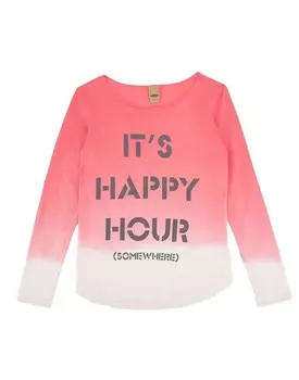 Футболка Please, фуксия