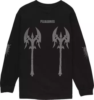 Футболка Pleasures Axe Long-Sleeve T-Shirt 'Black', черный