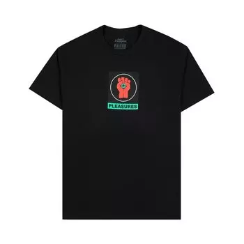 Футболка Pleasures Badge, черная