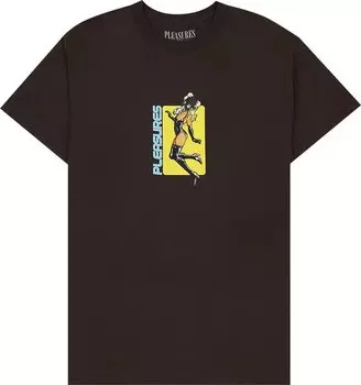 Футболка Pleasures Baked T-Shirt 'Chocolate', коричневый
