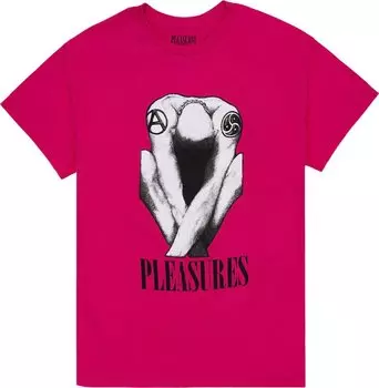 Футболка Pleasures Bended T-Shirt 'Pink', розовый