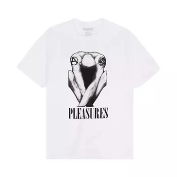 Футболка Pleasures Bended T-Shirt White, белый