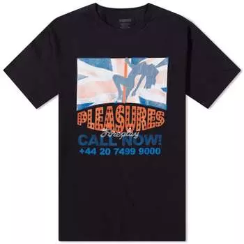 Футболка Pleasures Call Now, черный
