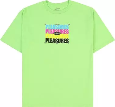 Футболка Pleasures CMYK 'Lime', зеленый