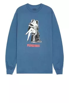 Футболка Pleasures French Kiss Long Sleeve T-shirt, индиго