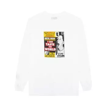 Футболка Pleasures Gossip Long-Sleeve T-Shirt 'White', белый