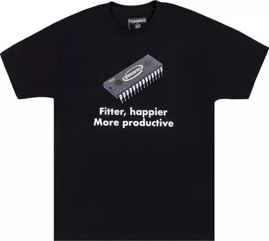 Футболка Pleasures Happier T-Shirt 'Black', черный