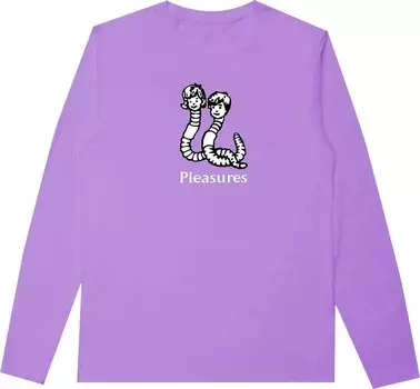 Футболка Pleasures Mud Pigment Long-Sleeve T-Shirt 'Violet', фиолетовый