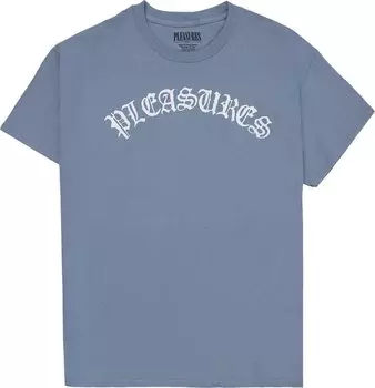Футболка Pleasures Old E Logo T-Shirt 'Slate', серый