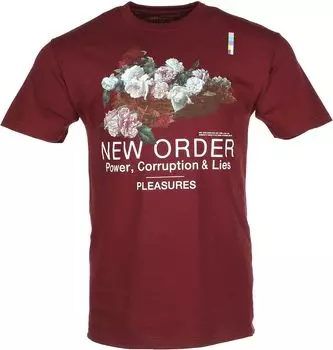 Футболка Pleasures Power T-Shirt, бордовый
