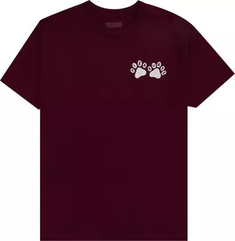 Футболка Pleasures Puppies T-Shirt 'Burgundy', красный