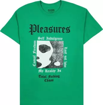 Футболка Pleasures Reality T-Shirt 'Kelly Green', зеленый