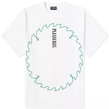 Футболка Pleasures Saw Heavyweight, белый