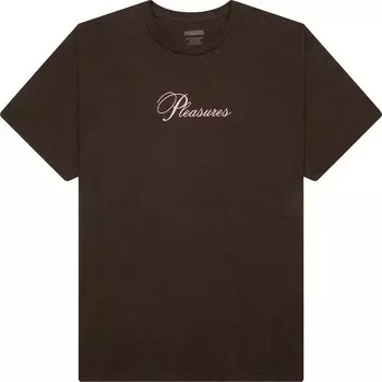 Футболка Pleasures Stack 'Brown', коричневый