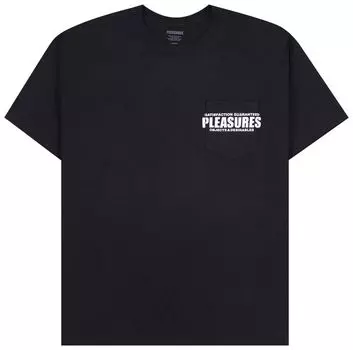 Футболка Pleasures Staff Pocket T-Shirt 'Black', черный