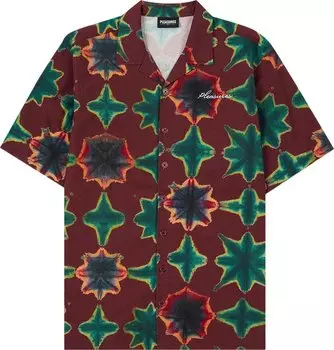 Футболка Pleasures Sulfur Short-Sleeve Button Up 'Red', красный
