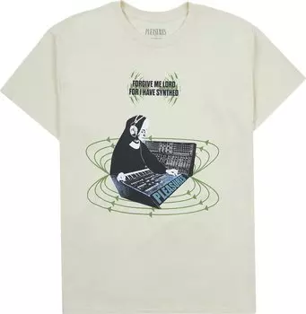 Футболка Pleasures Synth T-Shirt 'Natural', серый
