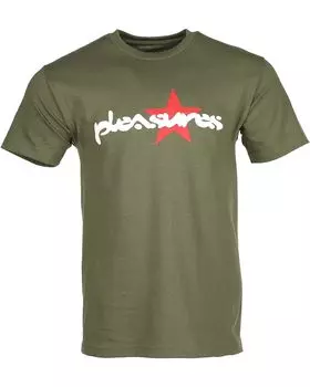 Футболка Pleasures Vibration T-Shirt, оливковый