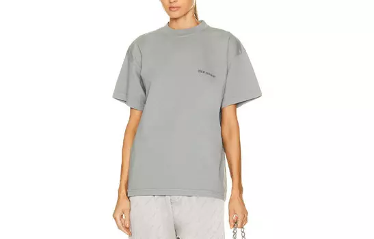 Футболка плотная Balenciaga женская, серый