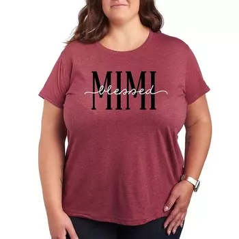 Футболка Plus Blessed Mimi с рисунком Licensed Character, цвет Heather Dark Red