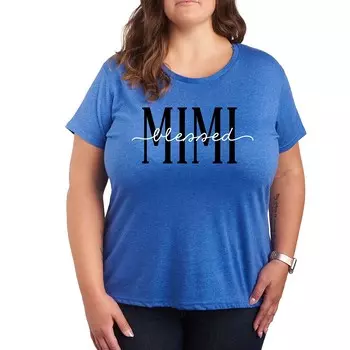 Футболка Plus Blessed Mimi с рисунком Licensed Character, цвет Heather Royal Blue
