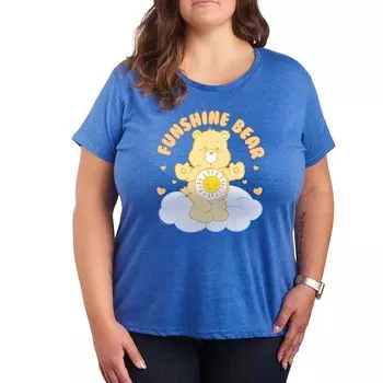 Футболка Plus Care Bears Funshine Bear с рисунком Licensed Character, цвет Heather Royal Blue