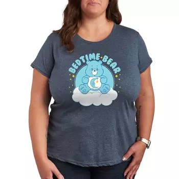 Футболка Plus Care Bears с рисунком медведя перед сном Licensed Character, цвет Heather Blue