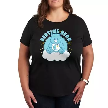 Футболка Plus Care Bears с рисунком медведя перед сном Licensed Character, черный