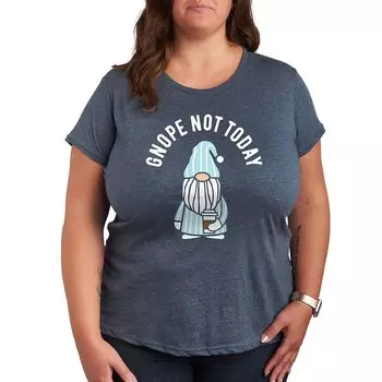 Футболка Plus Gnope Not Today с рисунком Sleepy Gnome Licensed Character, цвет Heather Blue