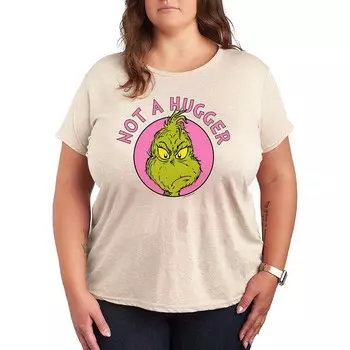 Футболка Plus Grinch Not A Hugger с рисунком Licensed Character, бежевый