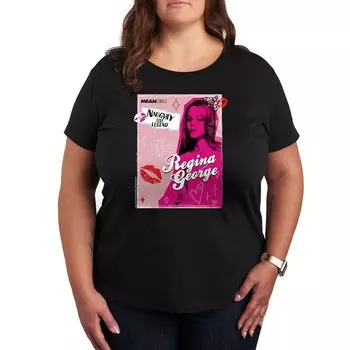 Футболка Plus Mean Girls Naughty List Legend с графическим рисунком Licensed Character, черный