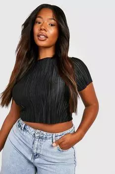 Футболка плюс плисс Boohoo, черный